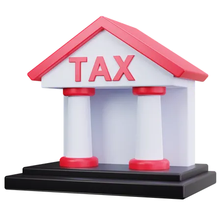 Tax Building  3D Icon