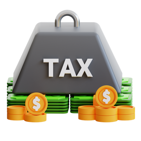 Tax Burden  3D Icon