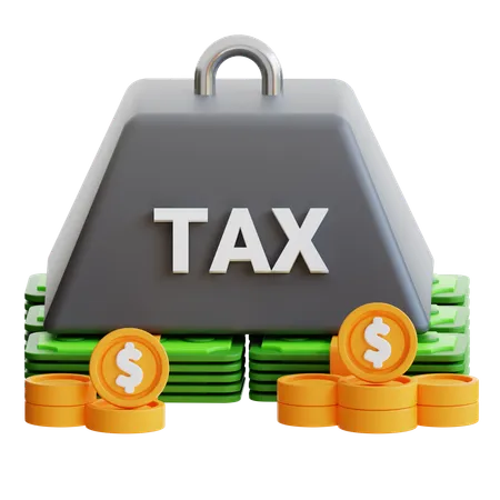 Tax Burden  3D Icon