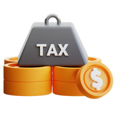 Tax Burden  3D Icon