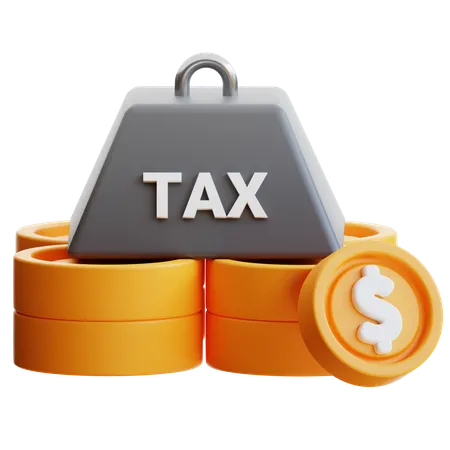 Tax Burden  3D Icon