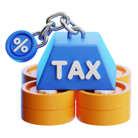 Tax Burden  3D Icon