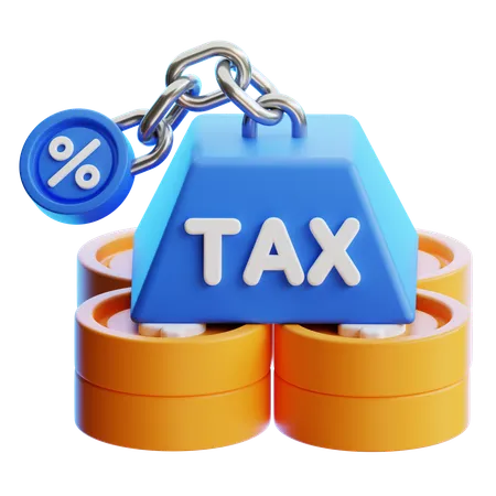 Tax Burden  3D Icon