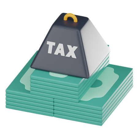 Tax Burden  3D Icon
