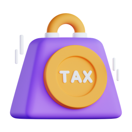 Tax Burden  3D Illustration