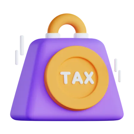 Tax Burden  3D Illustration