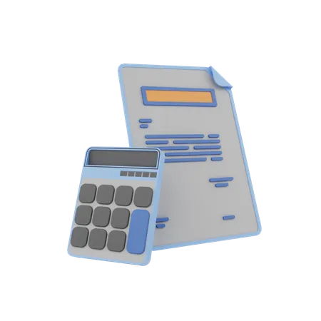 Tax Calculation  3D Icon