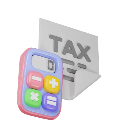 Calculate All Taxes 3D Icon