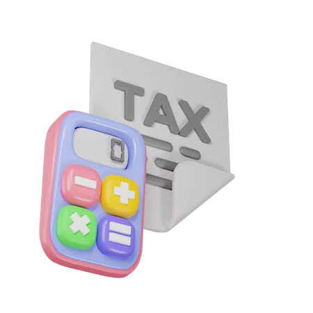 Tax Calculation  3D Icon