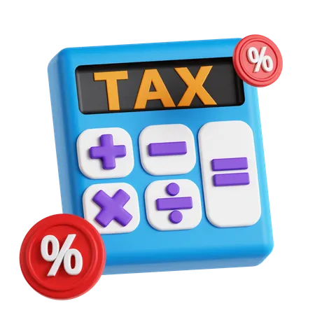 Tax Calculation  3D Icon