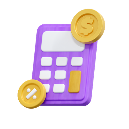 Tax Calculation  3D Icon