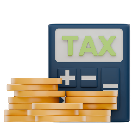 Tax Calculation  3D Icon