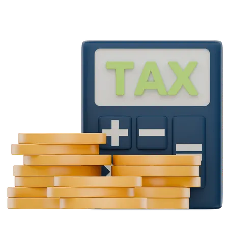 Tax Calculation  3D Icon