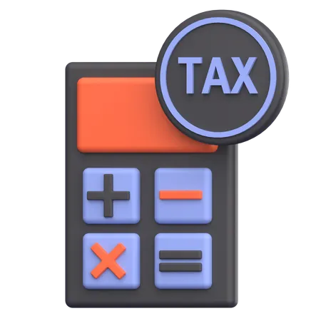 Tax Calculation  3D Icon