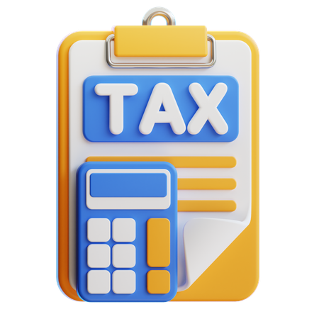 Tax Calculation  3D Icon