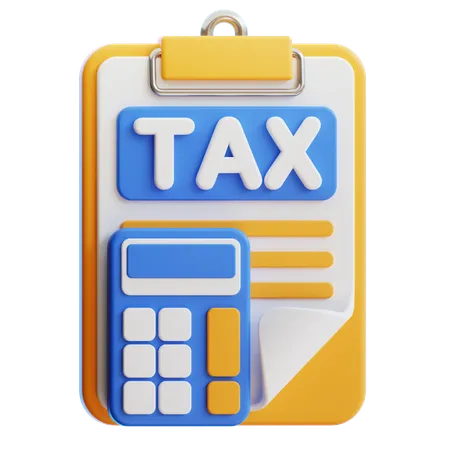 Tax Calculation  3D Icon