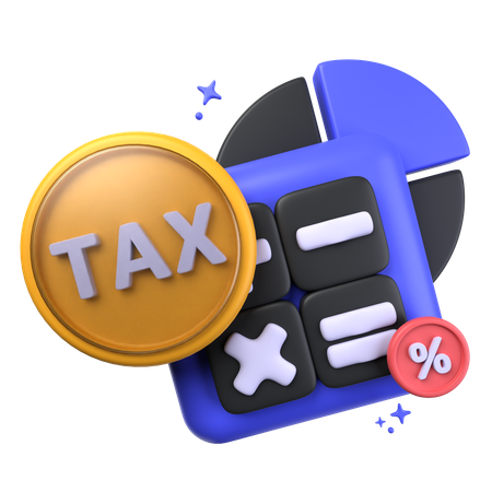 Tax Calculation  3D Icon