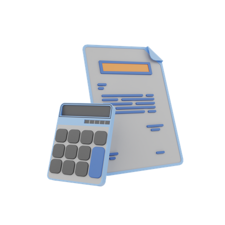 Tax Calculation  3D Icon