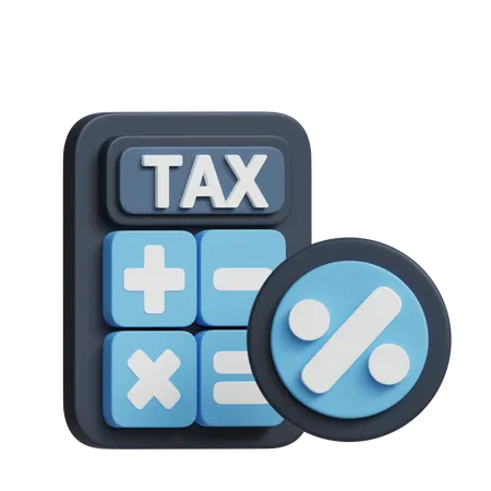 Tax Calculation  3D Icon