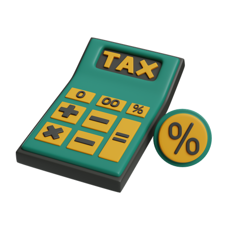 Tax Calculation  3D Icon