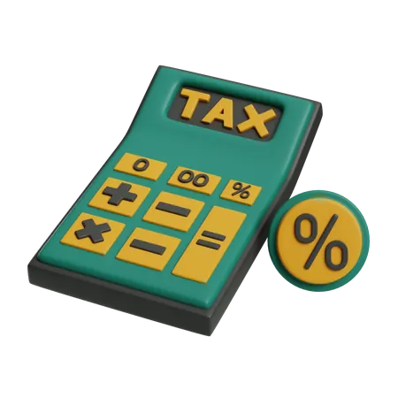 Tax Calculation  3D Icon