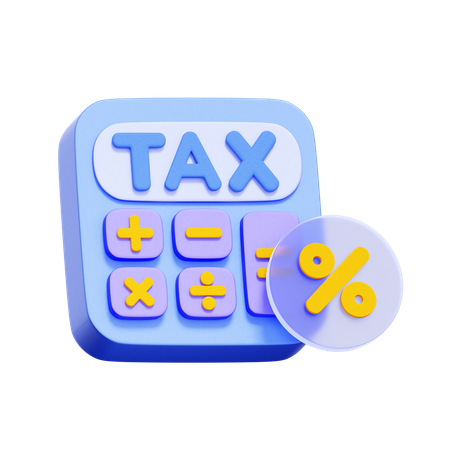 Tax Calculation  3D Icon