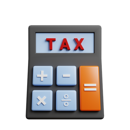 Tax Calculation  3D Illustration