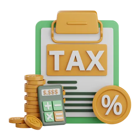 3 D Rendering Tax Percentage Transfer Isolated Useful For Banking Currency Finance And Business 3D Icon