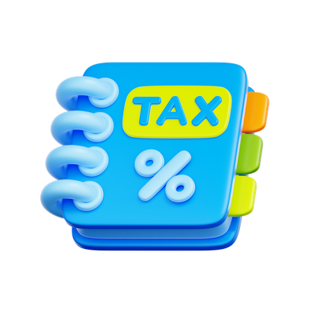Tax Calculation Book  3D Icon