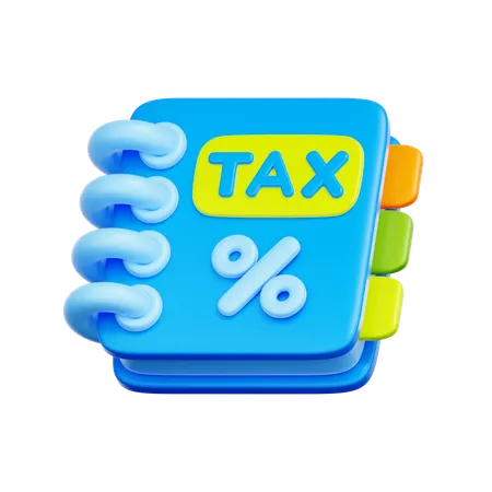 Tax Calculation Book  3D Icon