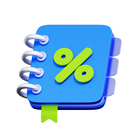 Tax Calculation Book  3D Icon