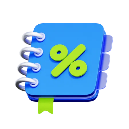 Tax Calculation Book  3D Icon