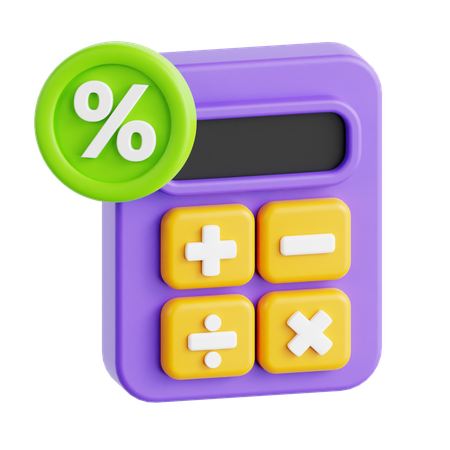 税金計算機  3D Icon