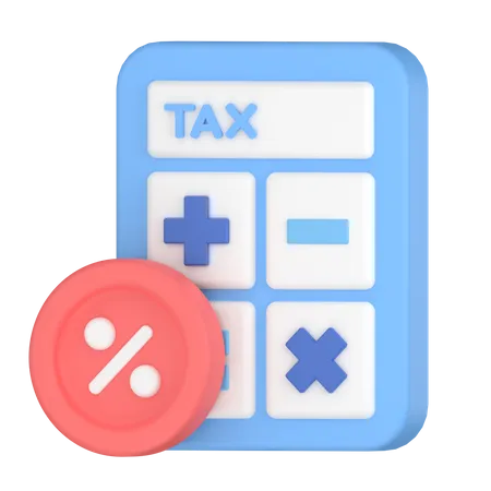 Counting Tax Numbers 3D Icon