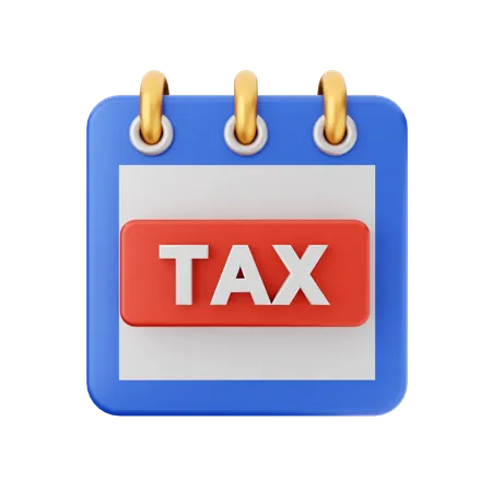 Tax Calendar  3D Icon