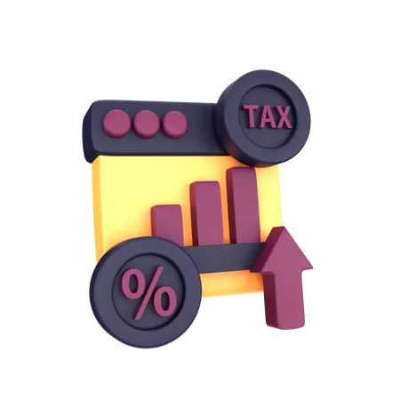 Tax Chart  3D Icon