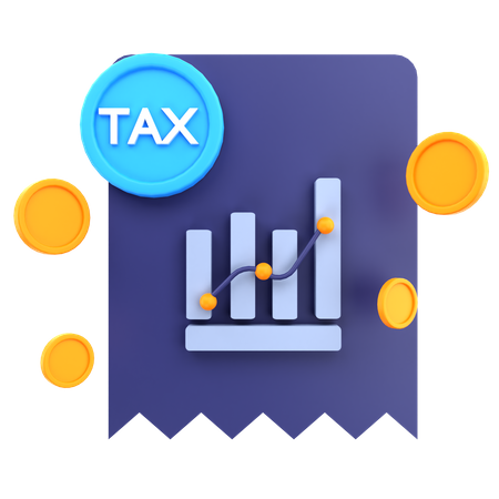 Tax Chart  3D Icon