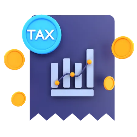 Tax Chart  3D Icon