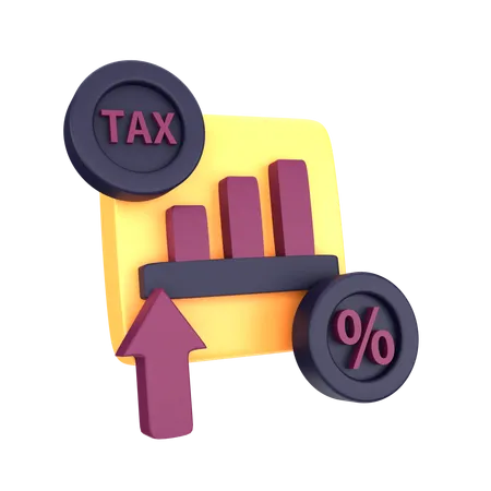 Tax Chart  3D Icon