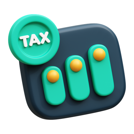 Tax Chart  3D Icon