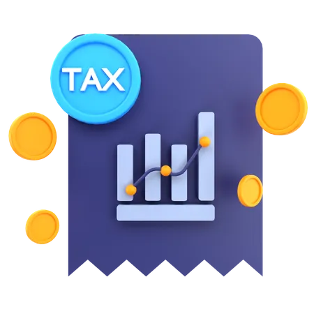 Tax Chart 3D Icon