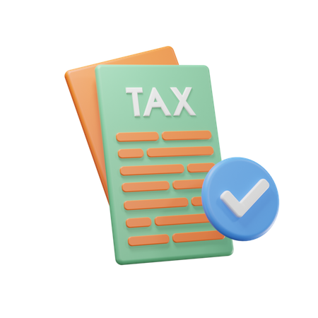 Tax Clear  3D Icon