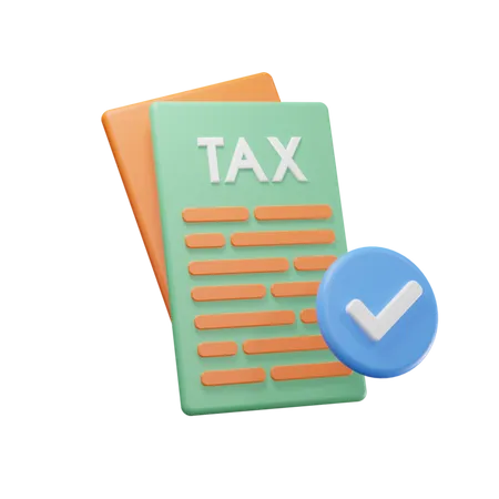 Tax Payment Clear 3D Icon