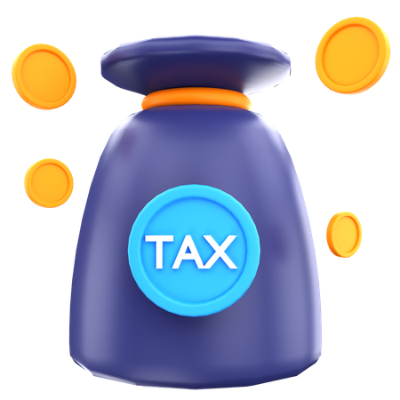 Tax Collection Bag  3D Icon