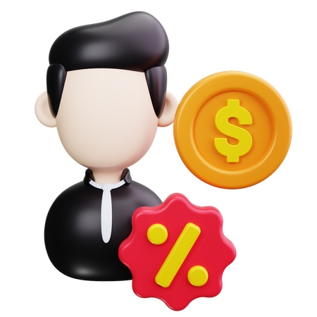 Tax Consultant  3D Icon