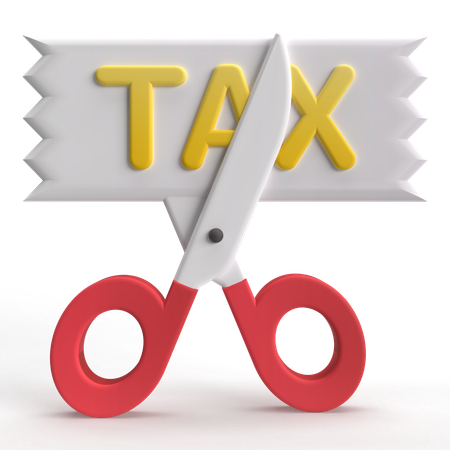 Tax Cut  3D Icon