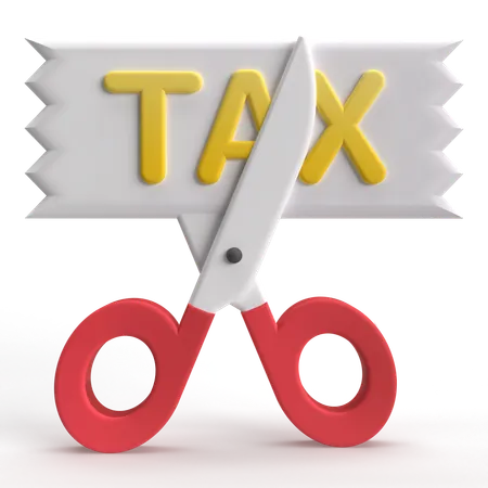 Tax Cut  3D Icon