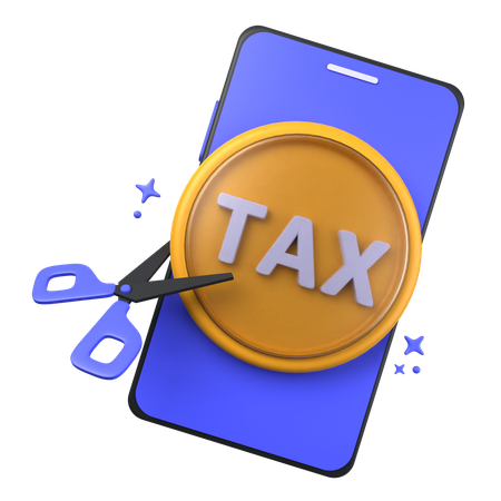 Tax Cut  3D Icon