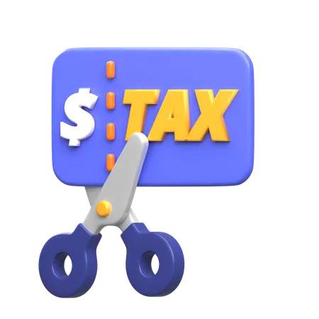 Tax Cuts  3D Icon