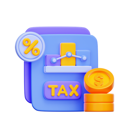 税務データ分析  3D Icon